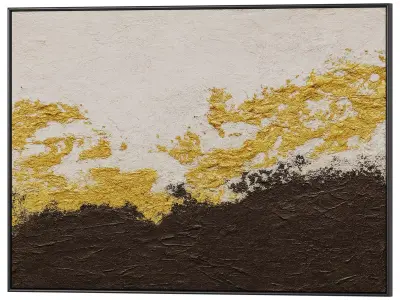 Set of 3 Abstract Paintings in Frames 3D model 78