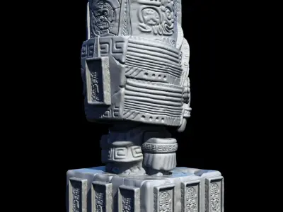 MAYAN PEN HOLDER 3D print model