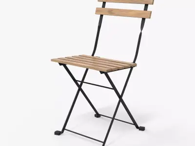 TARNO Chair black light brown stained Low-poly 3D model