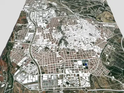 Cityscape  Terrassa Spain 3D model