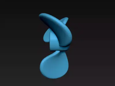 Blue Fan 3D print model