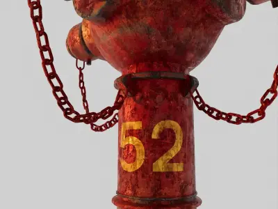 Hong Kong Fire Hydrant 3D model