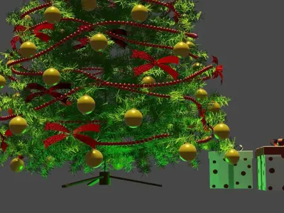 Cristmas tree New Year theme 3D model