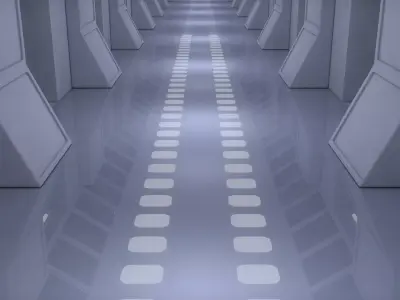 Sci Fi Corridor 3D model