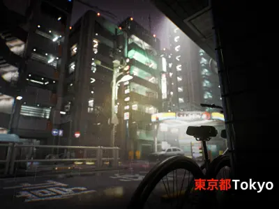 Tokyo Kitbash Set - UE5 Low-poly 3D model