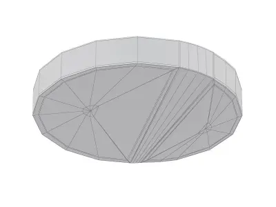 KETLIN led ceiling light - wood 3D model