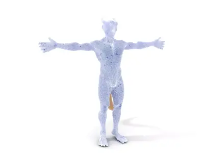 Reptilian Humanoid Alien Character Model Pack Low-poly 3D model