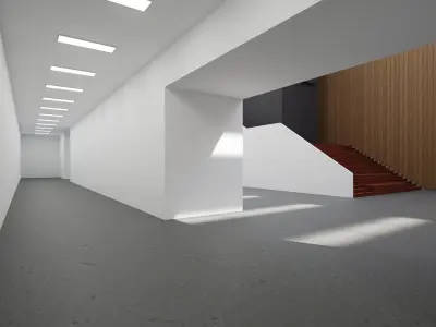 Art Museum Gallery Interior 39 Low-poly 3D model