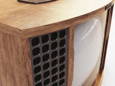 Vintage Decca Television Unit 3D model