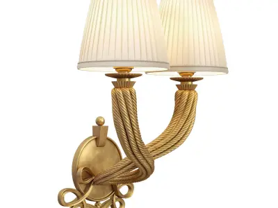 1stdlibs Jules Leleu double torsade sconce Low-poly 3D model