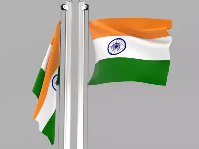 Flag of India 3D model