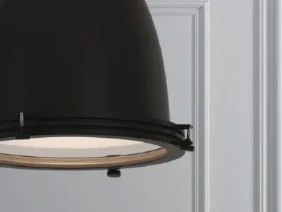 Hanging lamp Romatti T1 Black Loft Steampunk Spotlight 3D model