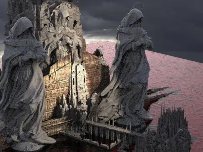  Halls Inferno Kitbash 3D model