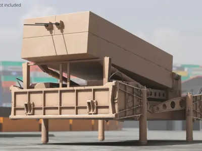  Module Tactical Radar Platform Stowed Sand 