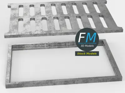 Sewer grate 1 3D model