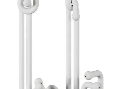 Modulation floor lamp 3D model