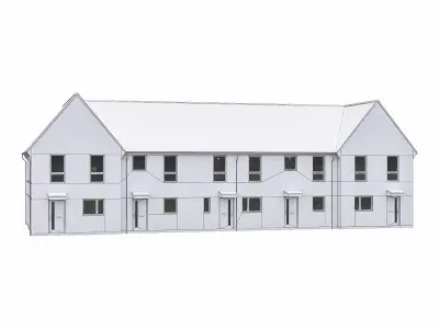 Neighborhood Houses P24 Low-poly 3D model