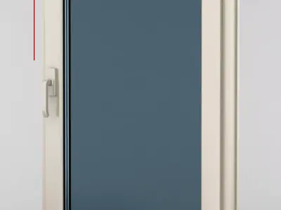 Plastic casement window 03 3D model