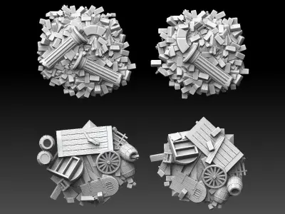 Piles Of Crap ROYALTY FREE VERSION 3D print model