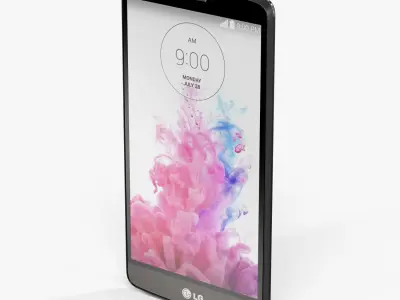 LG G3 Stylus D690 Titan Black Low-poly 3D model