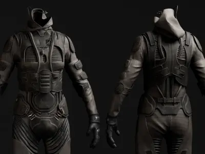 Dune Stillsuit 3D model