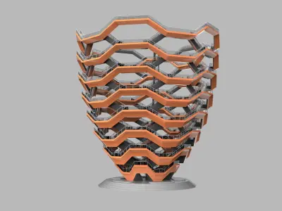 The Vessel - Hudson Yards Staircase - printable 3D model