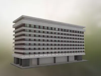 ARO Palace Hotel - Iconic Landmark from Brasov 3D model