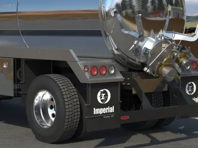  Peterbilt 537 White Vacuum Truck 