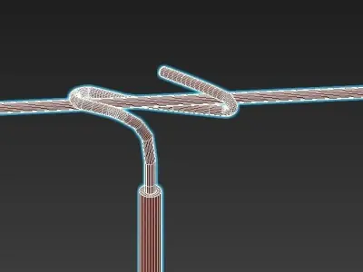 ALTURA floor lamp with shade 3D model