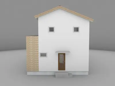House model for background 35 Low-poly 3D model