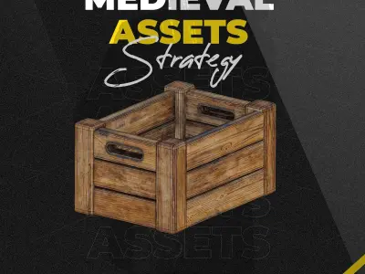 PBR Wooden Box - Medieval Assets - Textures V1-V2 Dirt Texture