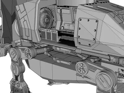 TRICER-AT-AT-OP    -    STARWARS AT-AT WALKER X DINOSAUR 3D print model