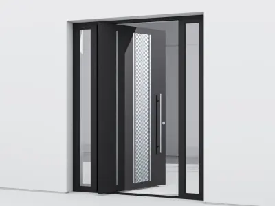 Aluminium door 126 3D model
