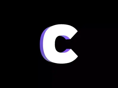 Led Light Sign letter C  3D print model