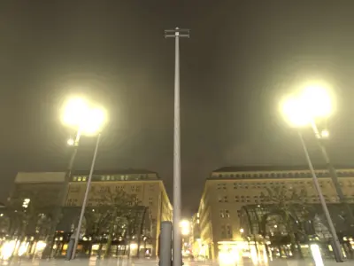 Wooden Electricity Pole without Ladder - Object 030 Low-poly 3D model