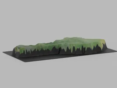 Benin Map Country Low-poly 3D model