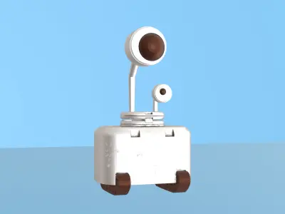 Robot Model Low-poly 3D model
