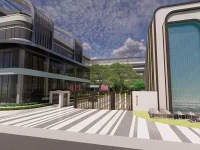 Modern City Block -A20 3D model