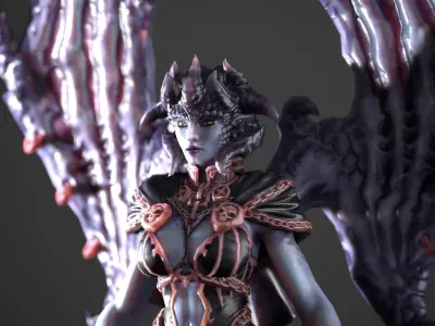 Darksider 3 Lilith  Low-poly 3D model