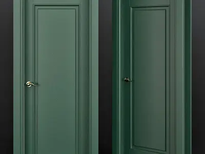 Doors collection 3d models 10 pieces Low-poly 3D model