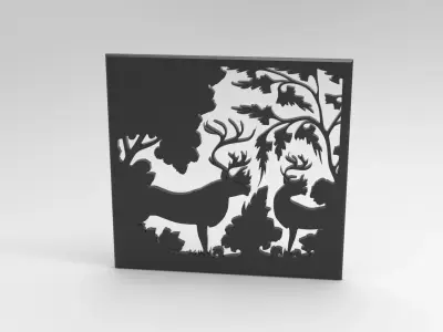 DEAR WALL FILLER ART DECOR 3D print model