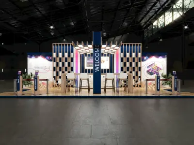 Exhibition stand 6mx12m 3D model