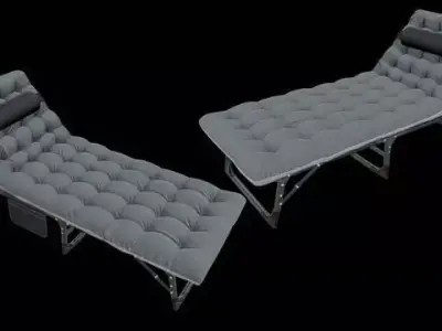 Folding Camping Cots 3D model