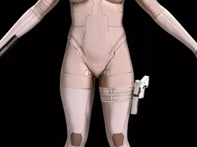 MAJOR MOTOKO KUSANAGI  Thermoptic Suit  3D model