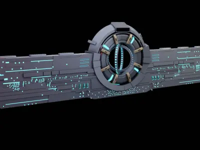 Sci-Fi Alien Spaceship 3D model