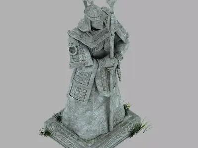 Beijing City Royal Sculpture - Town Gate God 1 3D model