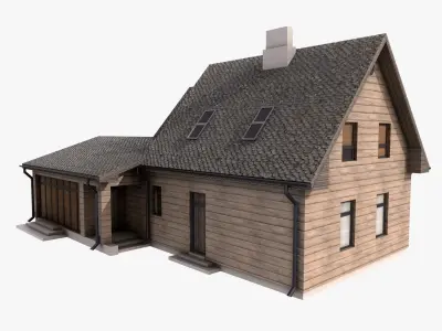 Building 002 Low-poly 3D model