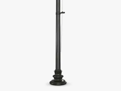 Flag Pole Low-poly 3D model