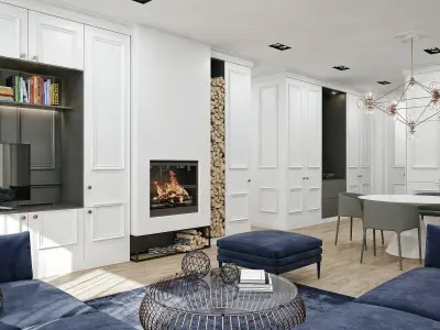 Modern Classic interior 3D model