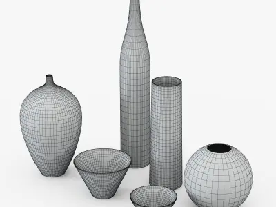 Ornamental vases 3D model